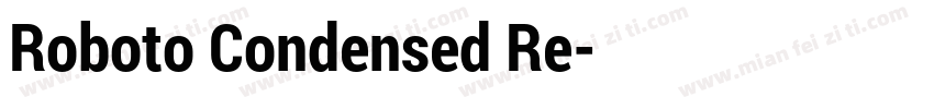 Roboto Condensed Re字体转换